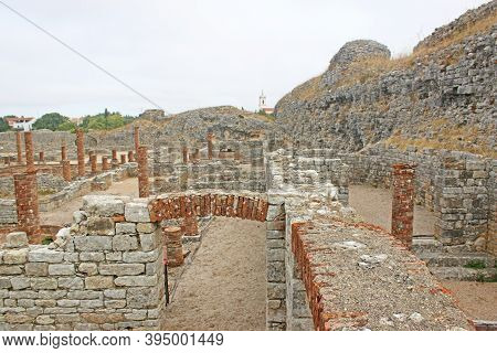 Historic Roman Remains In Conimbriga N Portugal