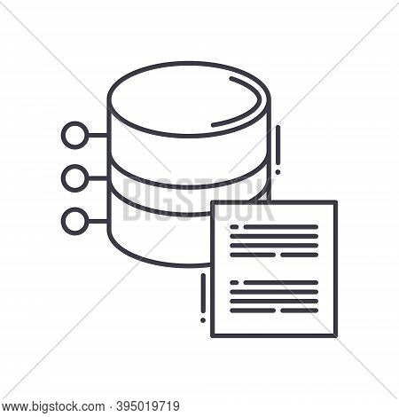 Central Tendency Icon, Linear Isolated Illustration, Thin Line Vector, Web Design Sign, Outline Conc