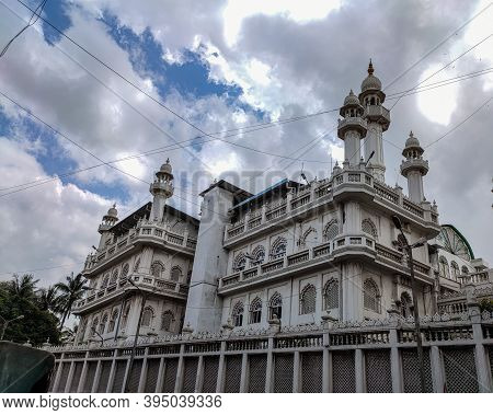 Bangalore , Karnataka / India- 2nd September 2020; Picture Of Jamia Masjid Mosque In Bangalore City 