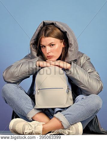 Winter Outfit Concept. Aesthetically Pleasing Style. Inspiring Wardrobe. Look Fashionable. Purposefu