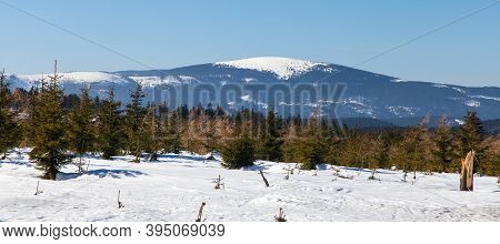 View From Jesenik Mountains To Mount Kralicky Sneznik - Moravia - Czech Republic