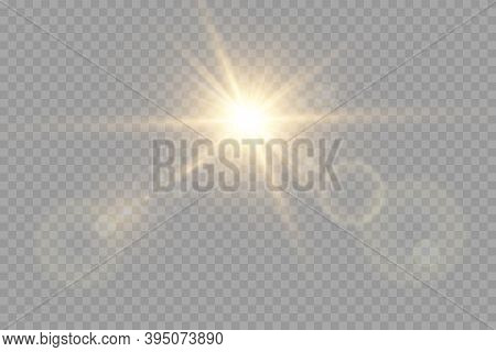 Vector Transparent Sunlight Special Lens Flare Light Effect