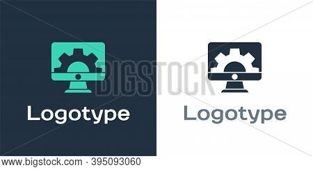 Logotype Software, Web Development, Programming Concept Icon Isolated On White Background. Programmi