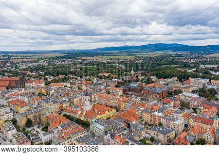 Aerial View Of The City Of Nysa In Poland