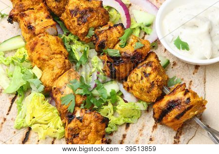 Kuřecí tikka chapatti zábal