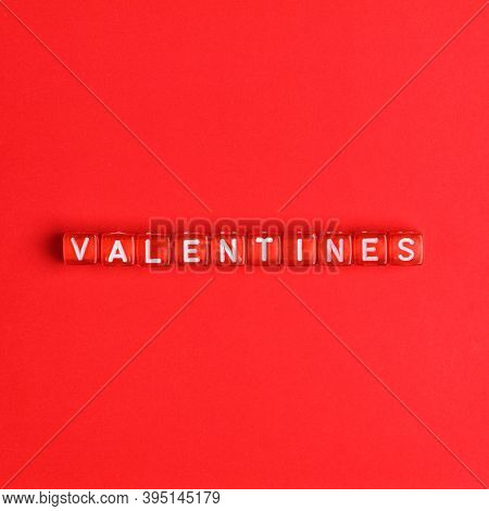 VALENTINES word alphabet letter beads