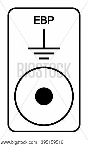 Ebp Symbol Sign, Vector Illustration, Isolated On White Background Label .eps10
