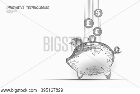 Ethereum Bitcoin Ripple Coin Digital Cryptocurrency Thrift-box Web Online Payment. Money Box Pig Inf