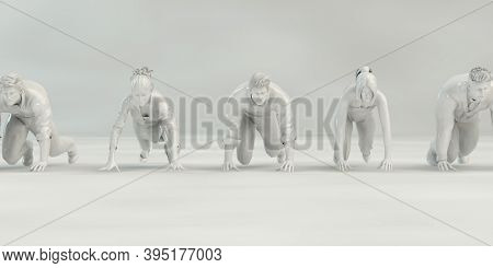 Competitive Advantage as a Core Business Concept 3d render