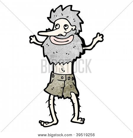 tegneserie castaway mand