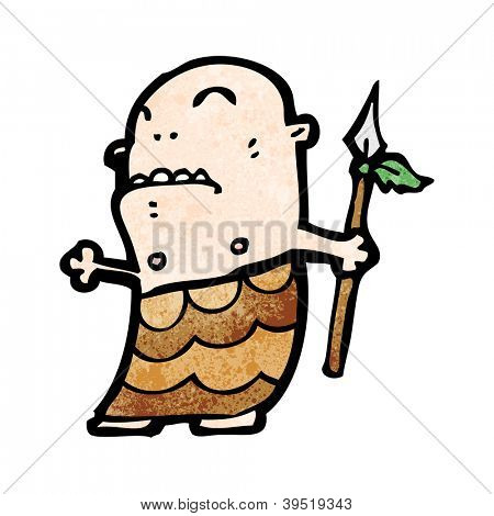 tegneserie primitive tribesman
