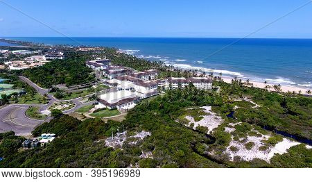 Mata De Sao Joao, Bahia / Brazil - Octuber 2, 2020: Aerial View Of The Costa Do Sauipe Hotel Complex