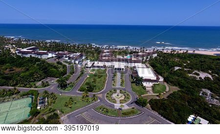 Mata De Sao Joao, Bahia / Brazil - Octuber 2, 2020: Aerial View Of The Costa Do Sauipe Hotel Complex