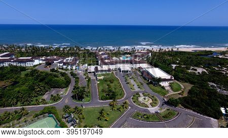 Mata De Sao Joao, Bahia / Brazil - Octuber 2, 2020: Aerial View Of The Costa Do Sauipe Hotel Complex