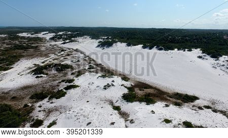 Mata De Sao Joao, Bahia / Brazil - Octuber 2, 2020: Aerial View Of Dunes In The District Of Santo An