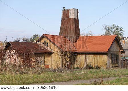 Drohobych, Ukraine - October 23, 2020: Old Salt Factory Salt Mine