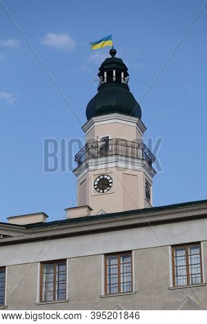 Drohobych, Ukraine - October 23, 2020: City Hall Building