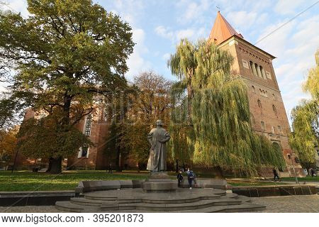 Drohobych, Ukraine - October 23, 2020: Church Of St. Bartholomew