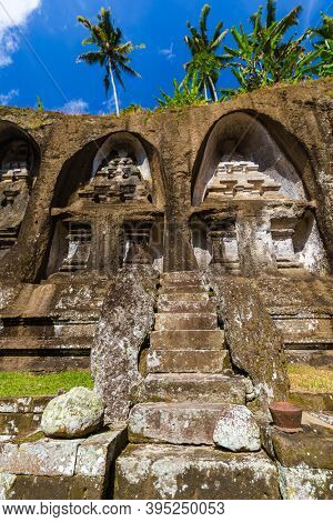Ganung Kawi Temple in Bali Island Indonesia - travel and architecture background