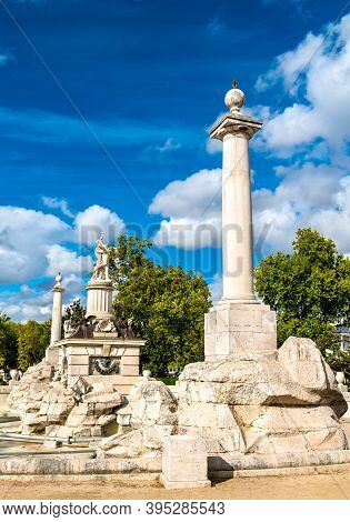 Fountain Of Hercules And Antaeus In Aranjuez Near Madrid, Spain