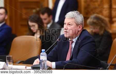 Bucharest, Romania - October 30, 2019: Catalin Marian Predoiu, The Proposed Minister Of Justice, Is 