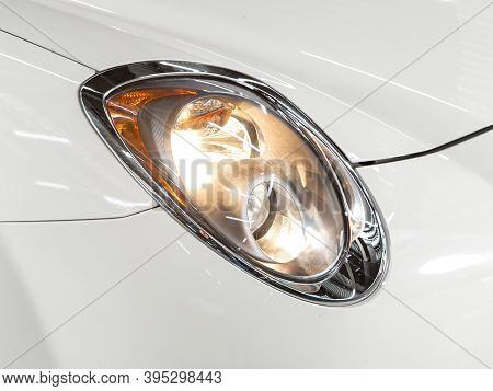Novosibirsk, Russia - November 16, 2020: Alfa Romeo Mito, Exterior Detail . Close Up  Of Modern  Car