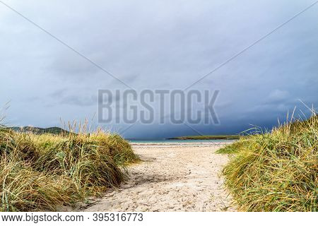 Narin Strand Is A Beautiful Large Blue Flag Beach In Portnoo, County Donegal - Ireland