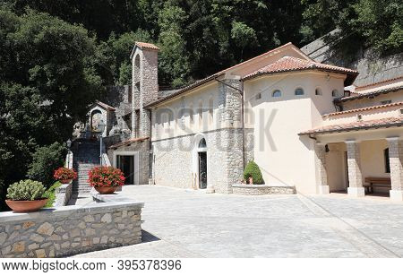 Church In The Small Village Called Greccio Where Is San Francesco Invented The First Crib