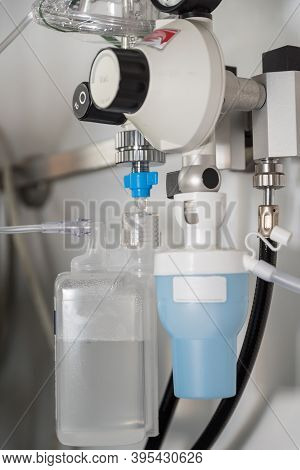 Medical Oxygen Supply Via Oxygen Cylinders - Close-up