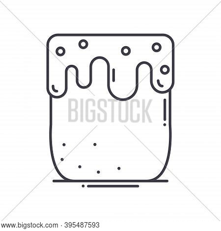 Tsoureki Icon, Linear Isolated Illustration, Thin Line Vector, Web Design Sign, Outline Concept Symb
