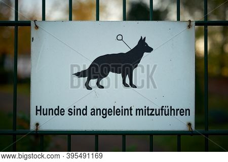 Sign At A Cemetery With The Inscription 