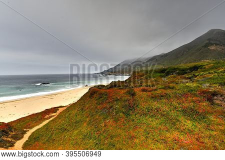A Beautiful View Of Garrapata State Park Along Big Sur, California In The Usa