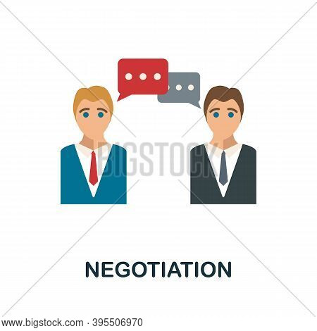 Negotiation Icon. Simple Element From Human Resources Collection. Creative Negotiation Icon For Web 