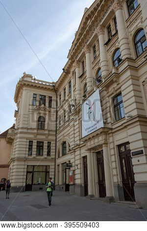Vilnius, Lithuania - May 12, 2011: Beautifuul Streets Of Vilnius, Capital City Of Lithuania