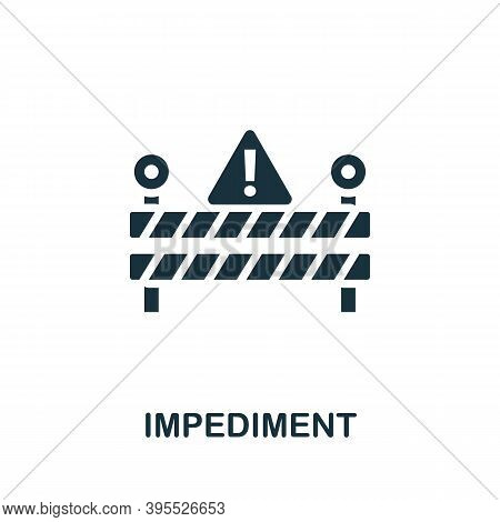Impediment Icon. Simple Element From Agile Method Collection. Filled Impediment Icon For Templates, 