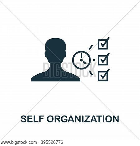 Self Organization Icon. Simple Element From Agile Method Collection. Filled Self Organization Icon F
