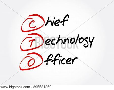 Cto - Chief Technology Officer Acronym, Business Concept Background