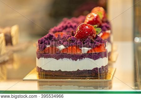 Piece Of Mix Berry Layer Cake Patisserie