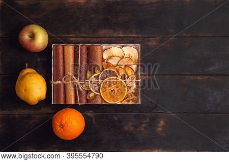 Gift With Healthy Sweets. Sweet Fruit Snacks In A Package - Pastilles And Dried Fruit. Fruit Candy, 