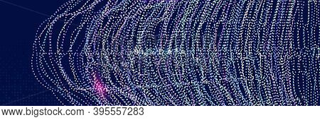 Big Data Concept. Digital Technology Abstract Background. Artificial Intelligence And Deep Learning.