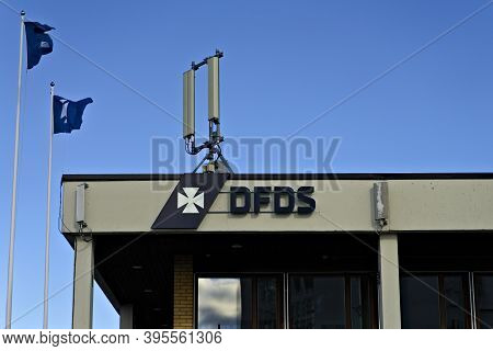 Oslo, Norway - Aug. 29th 2020: Dfds Ferry Passenger Terminal In The Port Of Oslo, Norway.