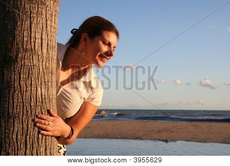 Op het strand