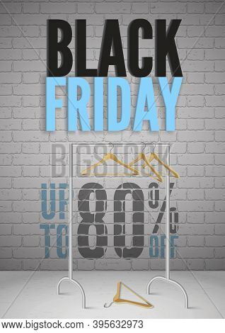 Black Friday Sale Banner For Social Media Stories Vector Illustration