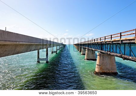 Ponte de sete milhas, chaves de Florida, Florida, Estados Unidos da América