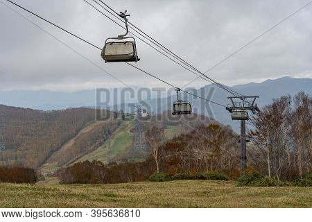 Tashiro Rapid Lift, Tashiro Ski Resort In Autumn Foliage Season. Naeba, Yuzawa, Niigata Prefecture, 