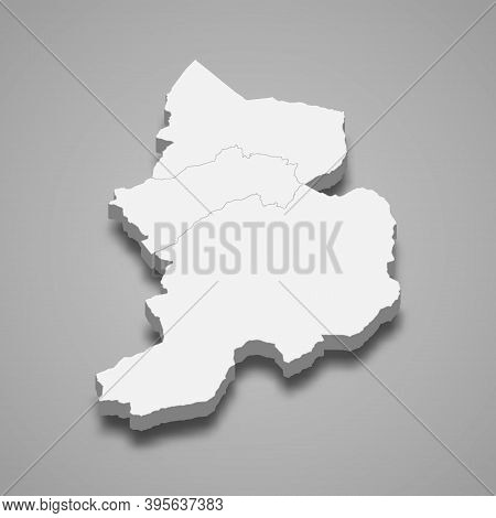 3d Isometric Map Of Glarus Is A Canton Of Switzerland