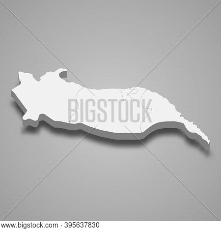 3d Isometric Map Of Igdir Is A Province Of Turkey
