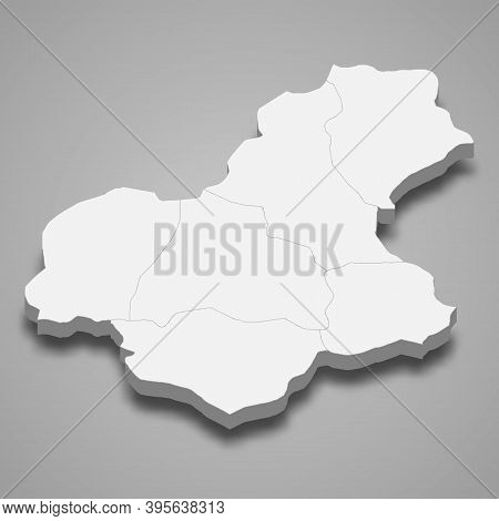 3d Isometric Map Of Karabuk Is A Province Of Turkey