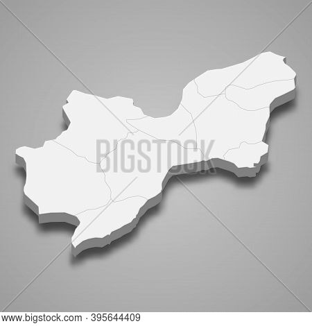 3d Isometric Map Of Tekirdag Is A Province Of Turkey