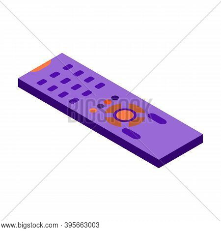 Isometric Videoconference Icon.isometric Workplace Vector Illustration Isolated On White Background.